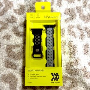 All in Motion Apple Watch Band (38/40/41mm) Black and Gray